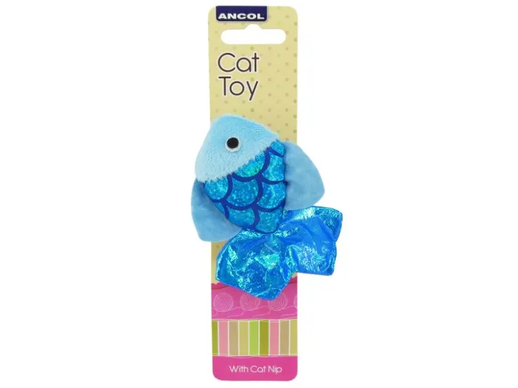 USPCA ANCOL GLITTER FISH CAT TOY