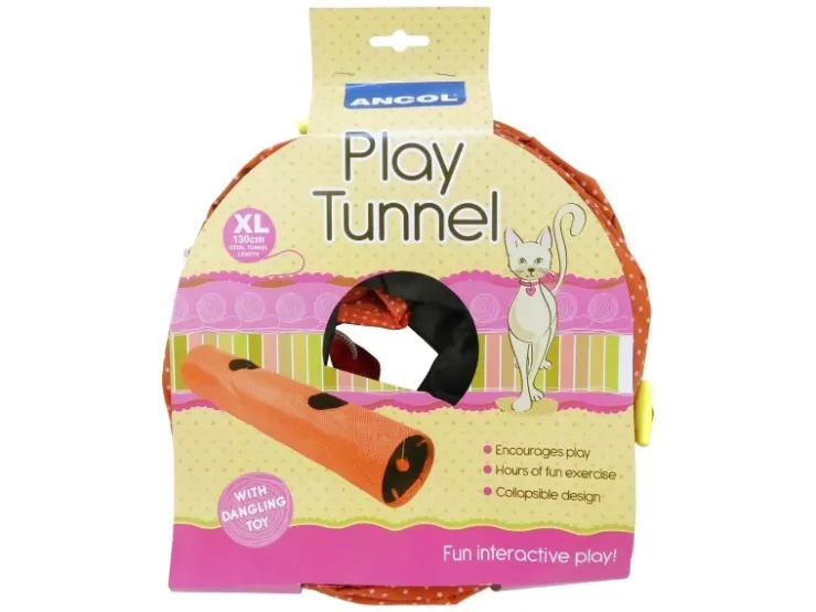 USPCA ANCOL RED SPOT CAT TUNNEL (XL)