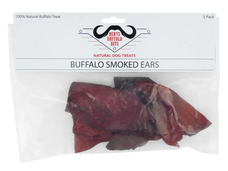 USPCA BUFFALO SMOKED EARS 5PK