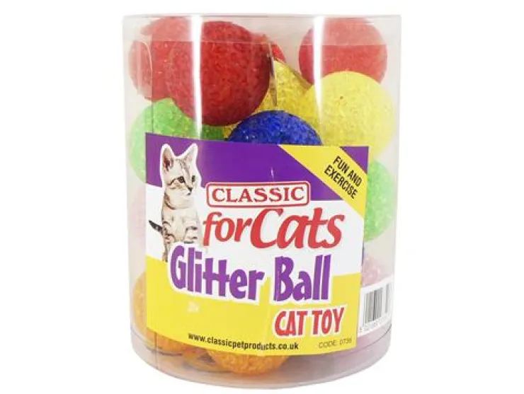 USPCA GLITTER BALL CAT TOY