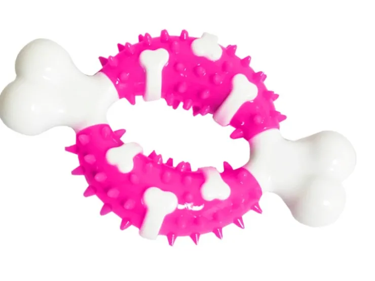 USPCA SMALL BITE BONE TEETHER PINK