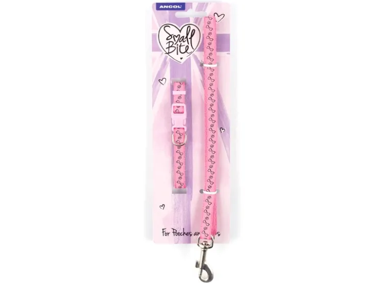 USPCA SMALL BITE PAW & BONE PINK SET