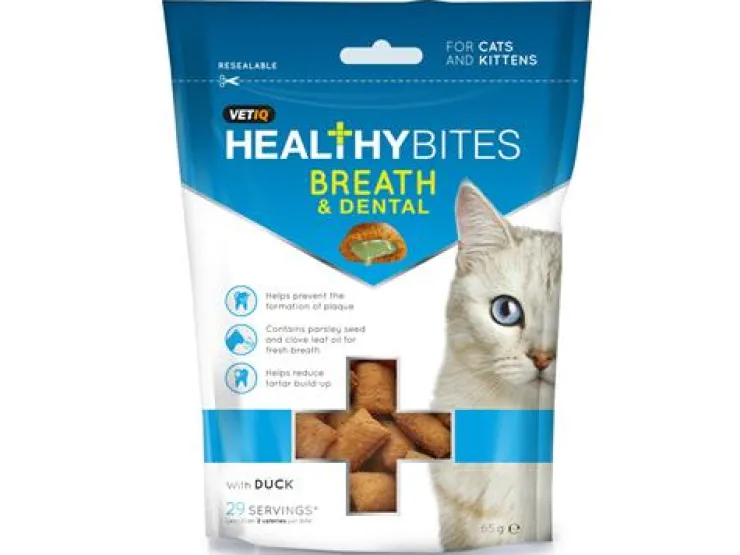 USPCA VETIQ CAT BITES BREATH & DENTAL 65g