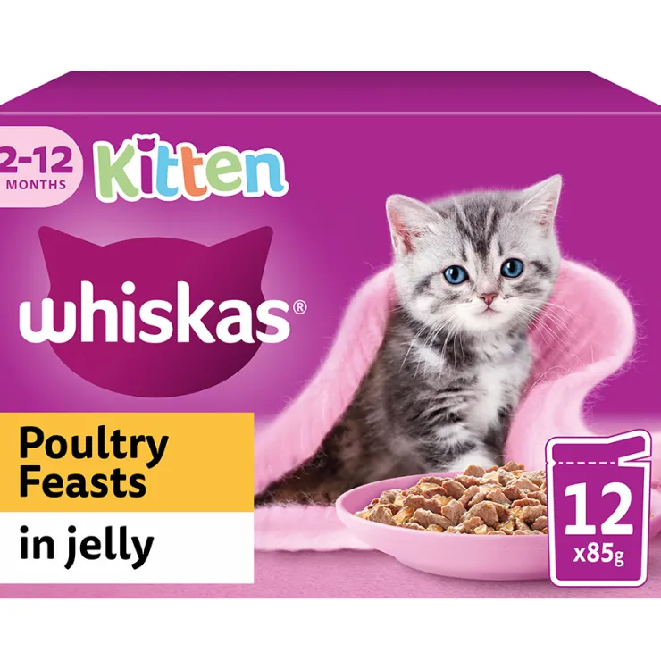 USPCA Whiskas Kitten Poultry Pouch In Jelly